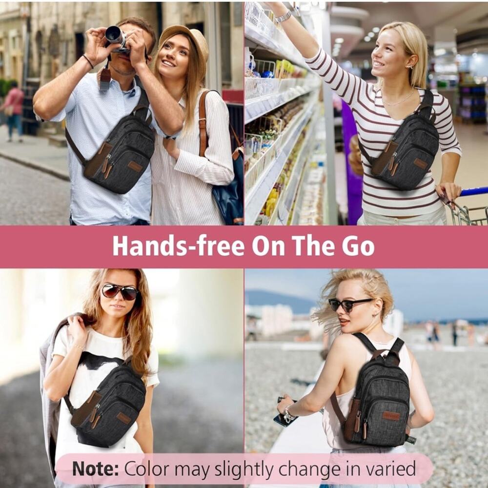 Purse for Women Convertible Sling Bag Pockets Adjustable Straps Mini Backpack - Picture 2 of 4